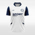 blue custom soccer jersey