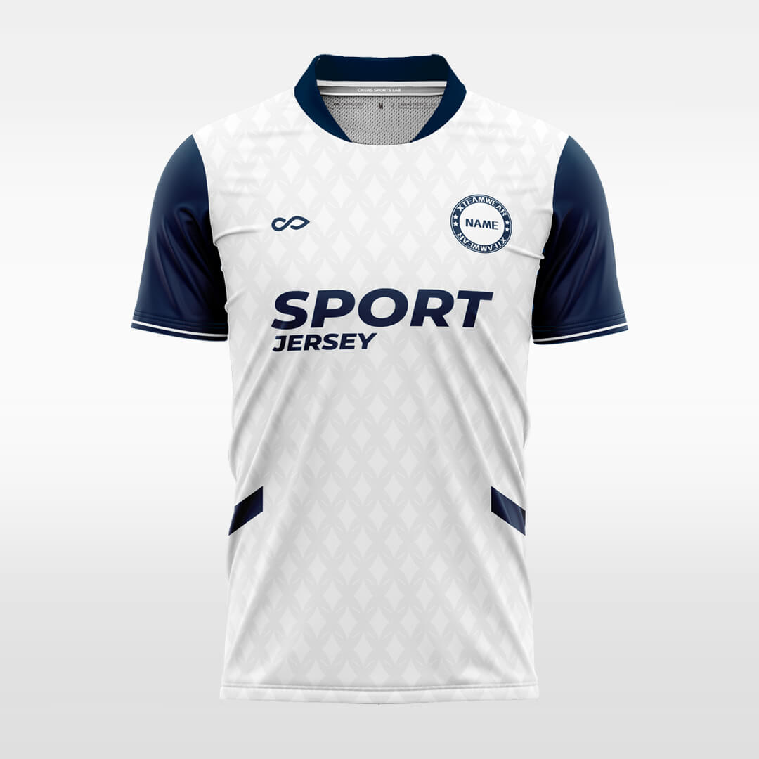 blue custom soccer jersey