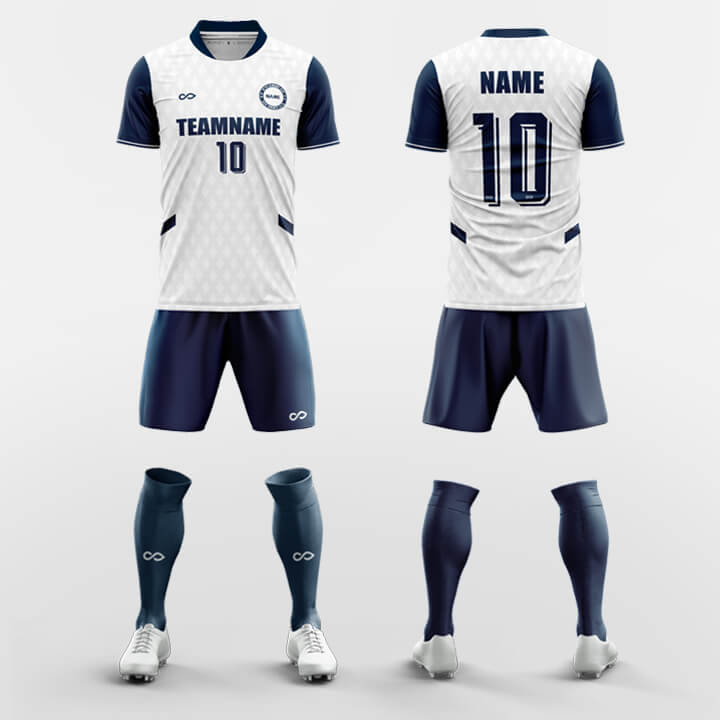 blue custom soccer jerseys kit