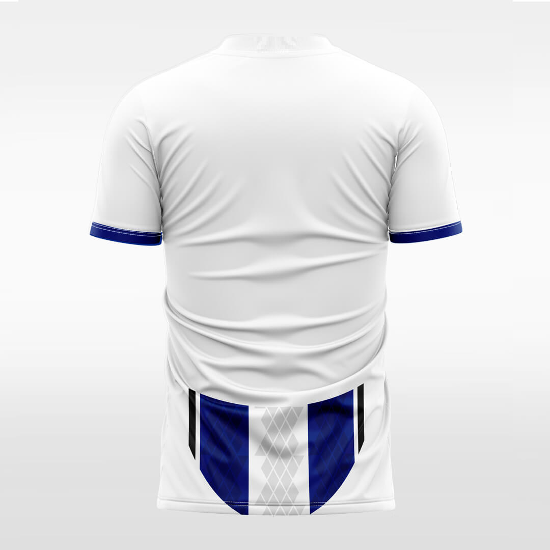 blue sublimated soccer jersey