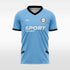 blue custom soccer jersey
