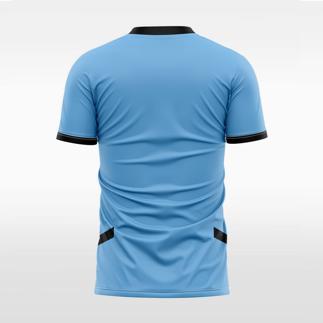 blue sublimated soccer jersey