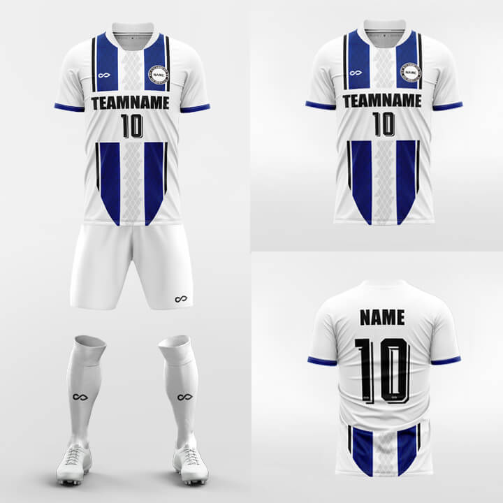 custom blue soccer jerseys kit