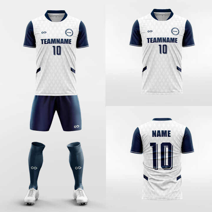 custom blue soccer jerseys kit