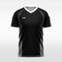 custom soccer jersey black sublimation