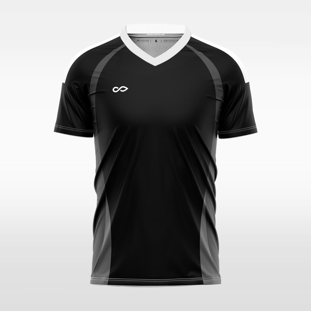 custom soccer jersey black sublimation