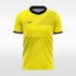 custom soccer jersey yellow sublimation