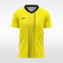 custom soccer jersey yellow sublimation