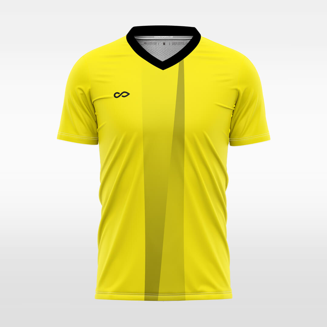 custom soccer jersey yellow sublimation