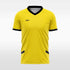 custom soccer jersey yellow sublimation