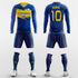 flash light long sleeve soccer jersey kit