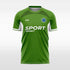 green custom soccer jersey sublimation