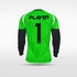green long sleeve soccer jersey
