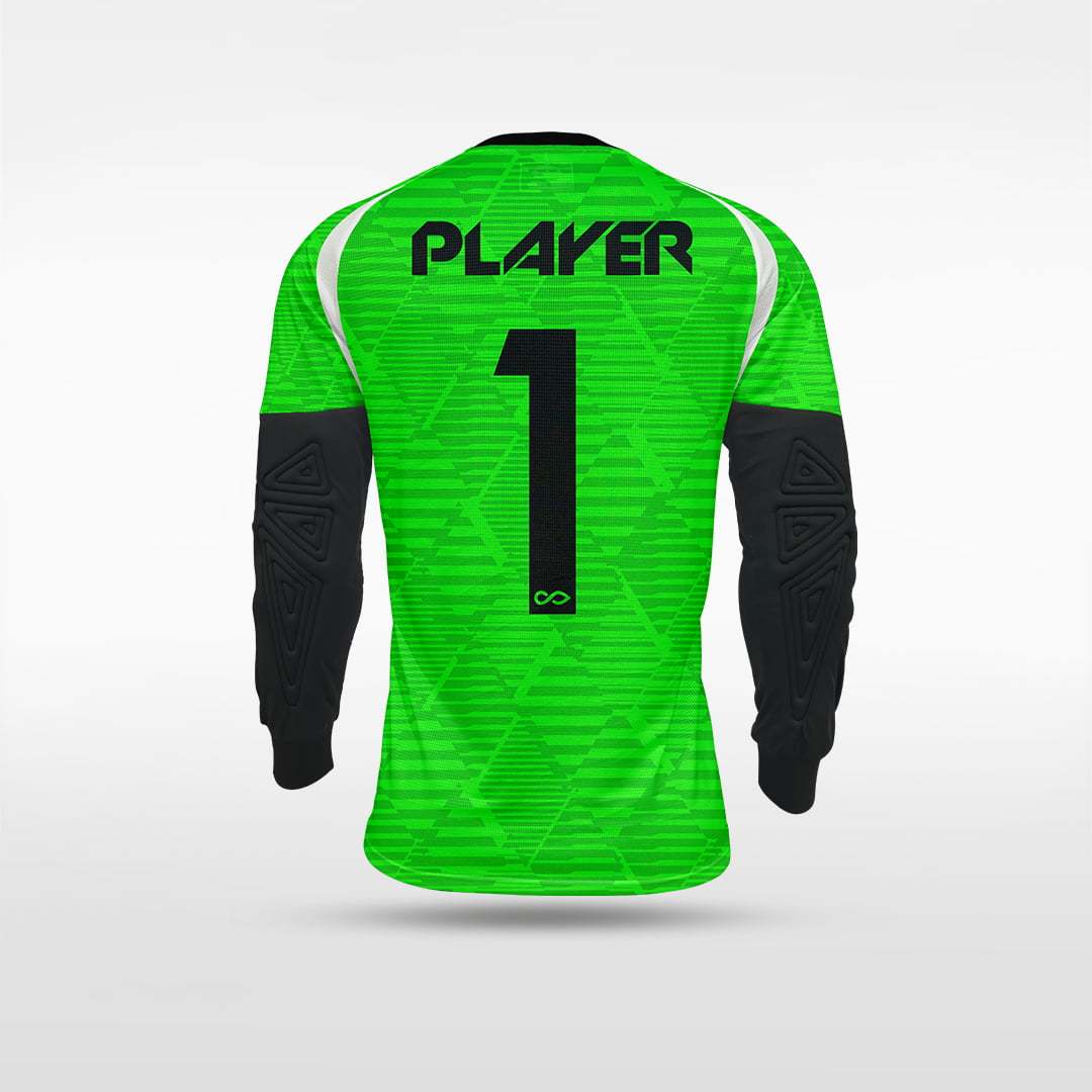 green long sleeve soccer jersey