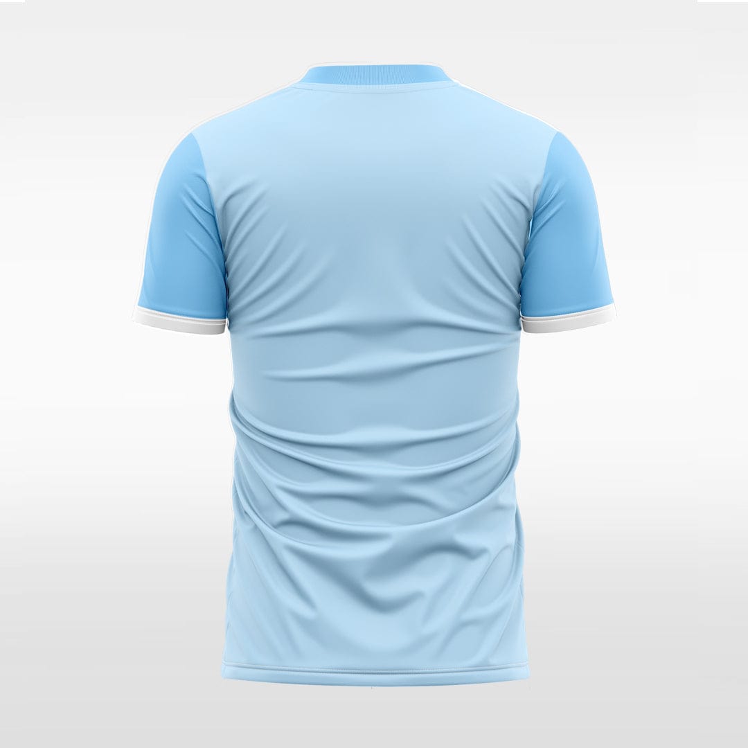 liqueur customized blue sublimated soccer jersey