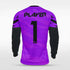 purple long sleeve soccer jersey