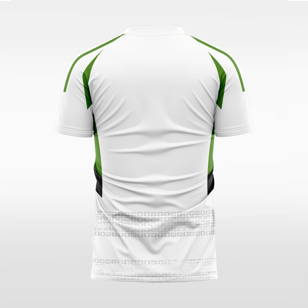 sublimated white soccer jersey