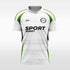 white custom soccer jersey