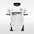 white custom soccer jersey