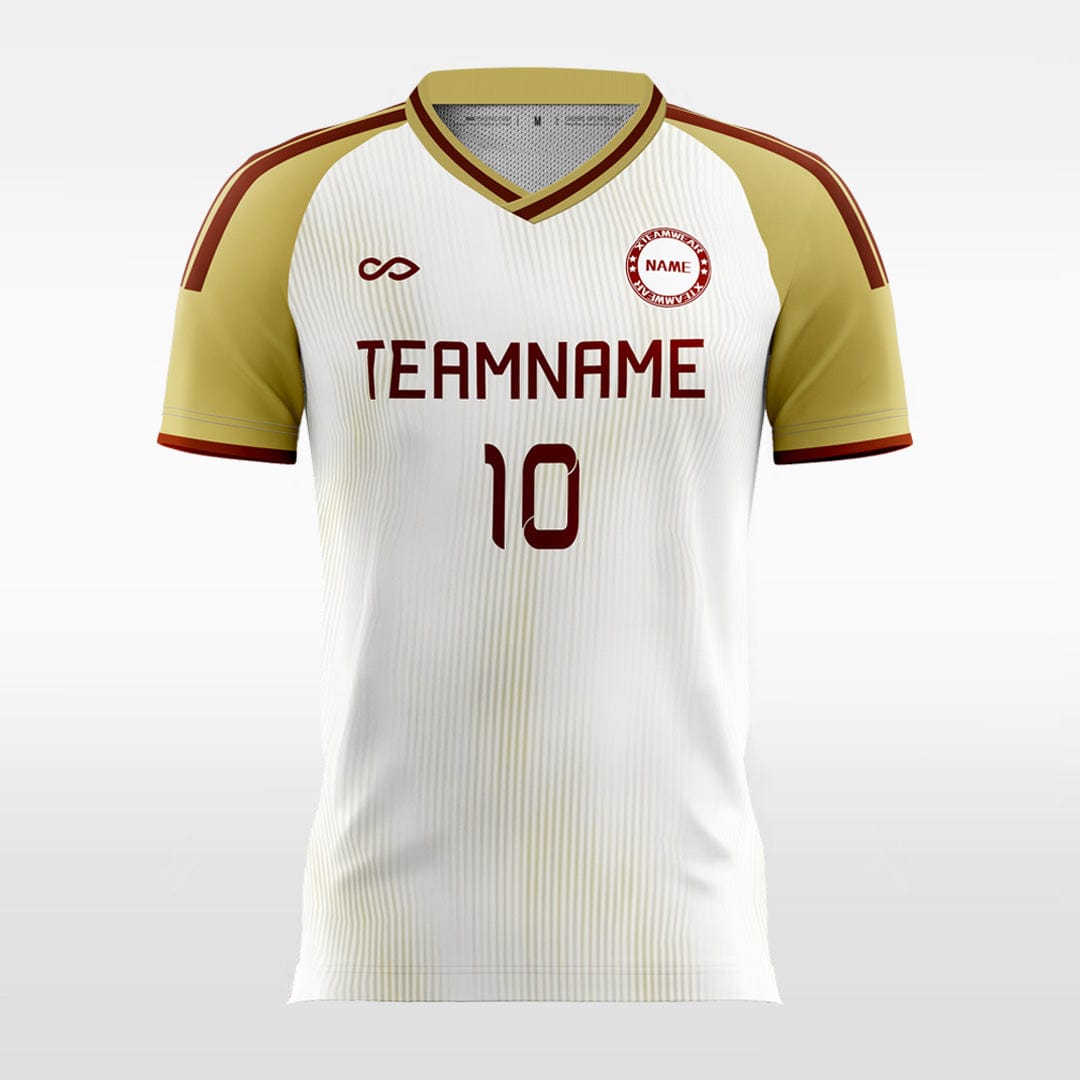 Yellow and white soccer jerseys