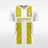 yellow  soccer jersey for men sublimation