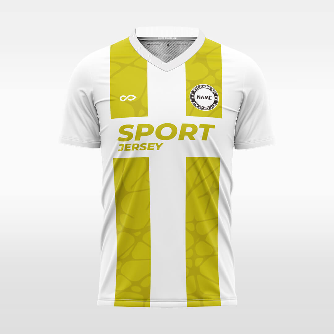 yellow  soccer jersey for men sublimation
