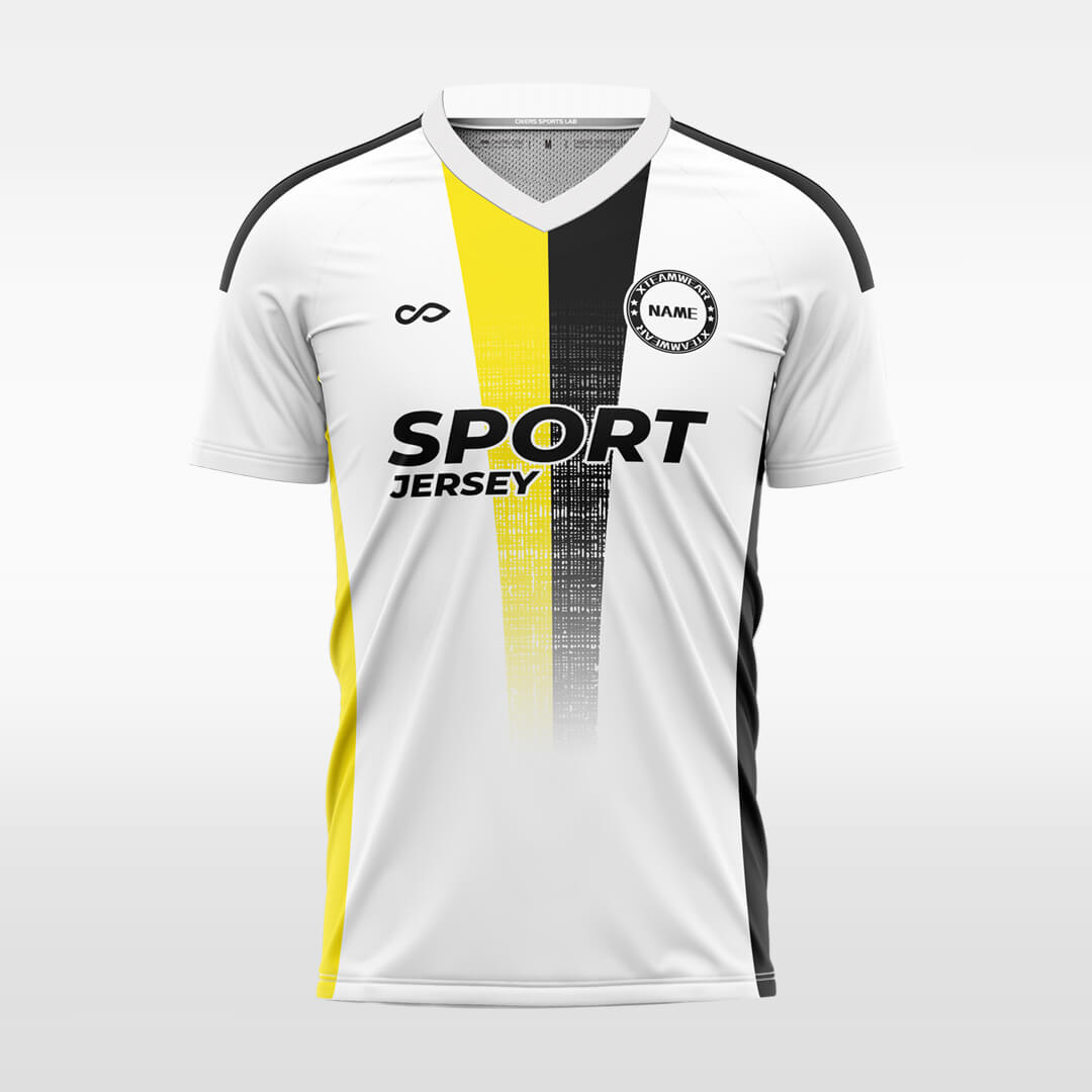 yellow  soccer jersey for men sublimation