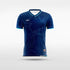 Navy Blue Custom Soccer Shirts
