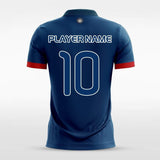 Dark Blue Custom Soccer Uniform