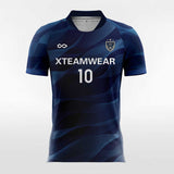 Navy Streamer Soccer Jersey