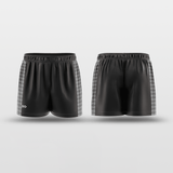 Grey Plaid Training Shorts Design