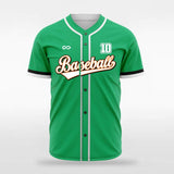 Green Button Down Baseball Jersey