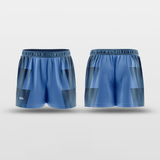 Blue&White Custom Reversible Shorts