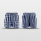 Navy Plaid Reversible Training Shorts