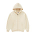 kids zip hoodie light yellow