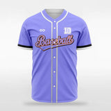 Blue Button Down Baseball Jersey