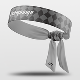 Checkerboard Youth Wicking Tie Headband Design