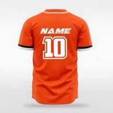 Orange Men Baseball Jersey