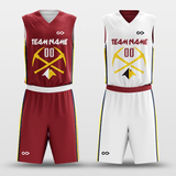 Nuggets - Customized Reversible Sublimated Basketball Set