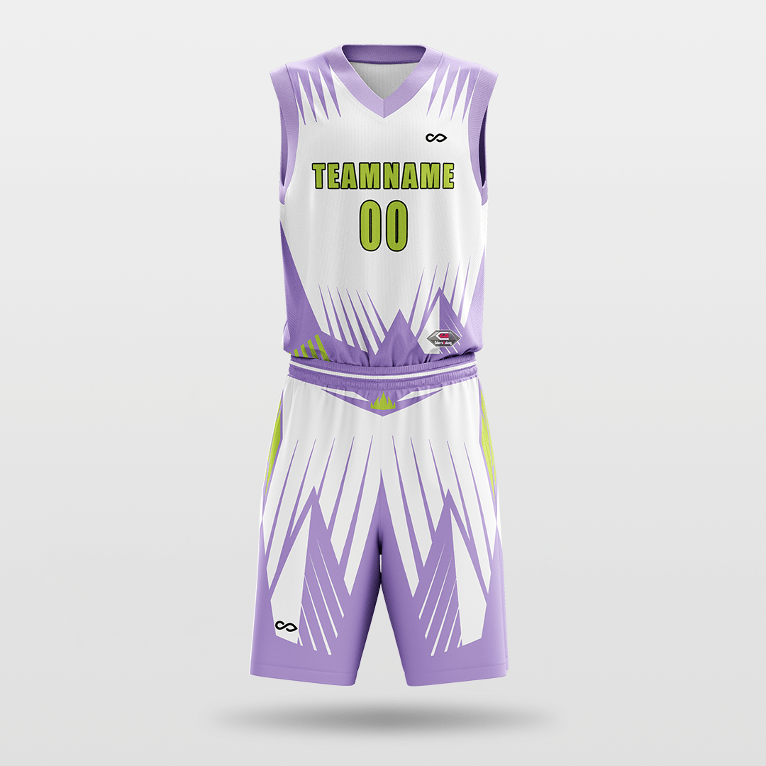 Light Purple Custom Basketball Uniform