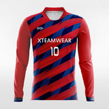 Custom Black Thorn Long Sleeve Soccer Jersey