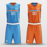 Lake - Customized Reversible Sublimated Basketball Set