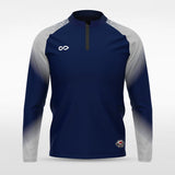 Navy Blue Historic Greek Customized Full-Zip Jacket Design