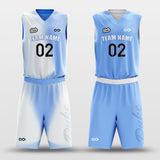 Sky - Customized Reversible Sublimated Basketball Set