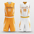 Orange&White Custom Reversible Basketball Set