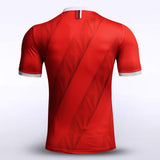 Red Men's Team Soccer Jersey Design