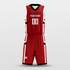 Red Hero Sublimated Basketball Team Set