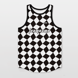 Black&White Plaid Custom Sport Vest