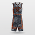 Cement Custom Sublimated Basketball Set
