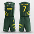 dark green basketball jersey set